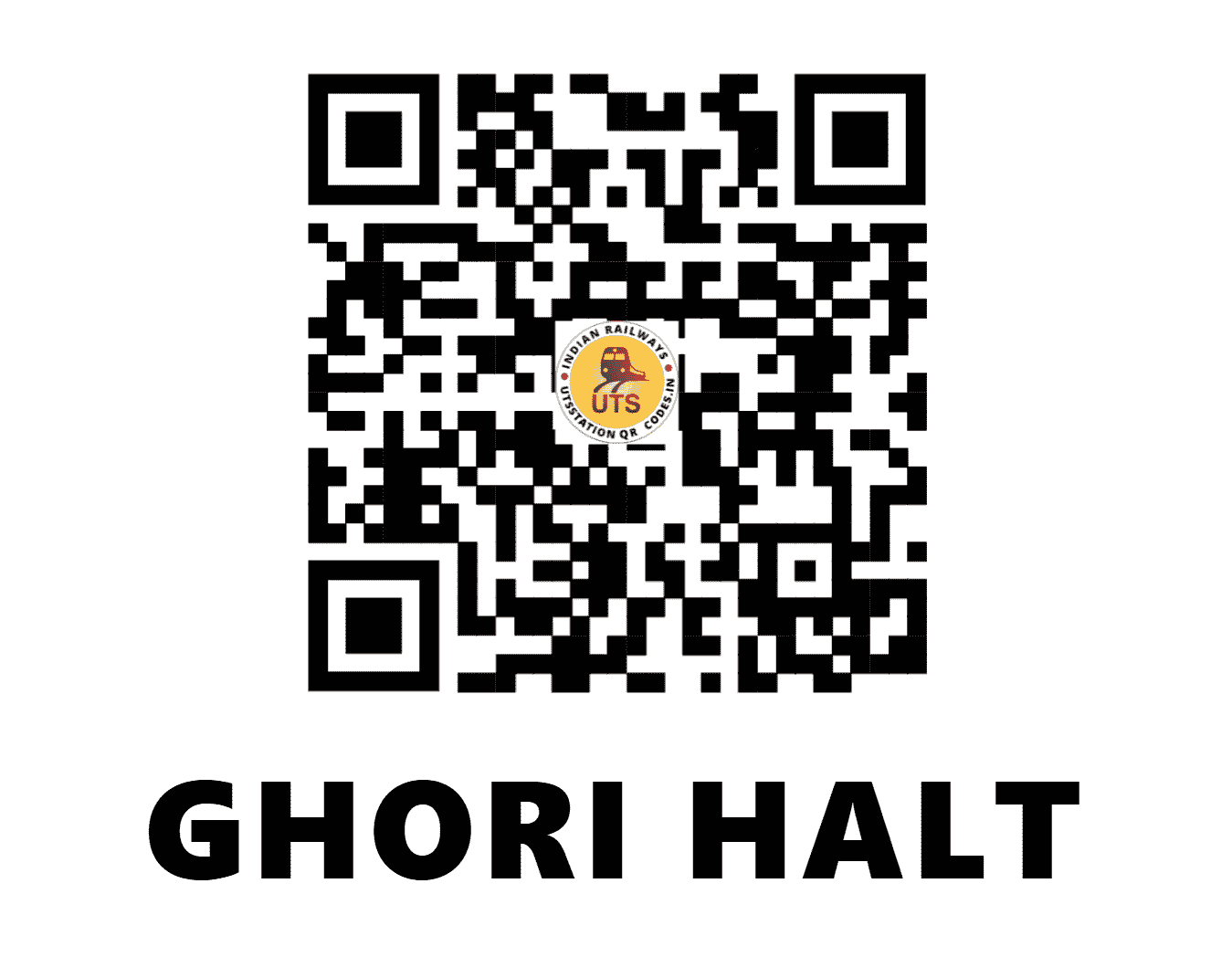 UTS QR Code for GHORI HALT - GHRI - NR (UTTAR PRADESH)
